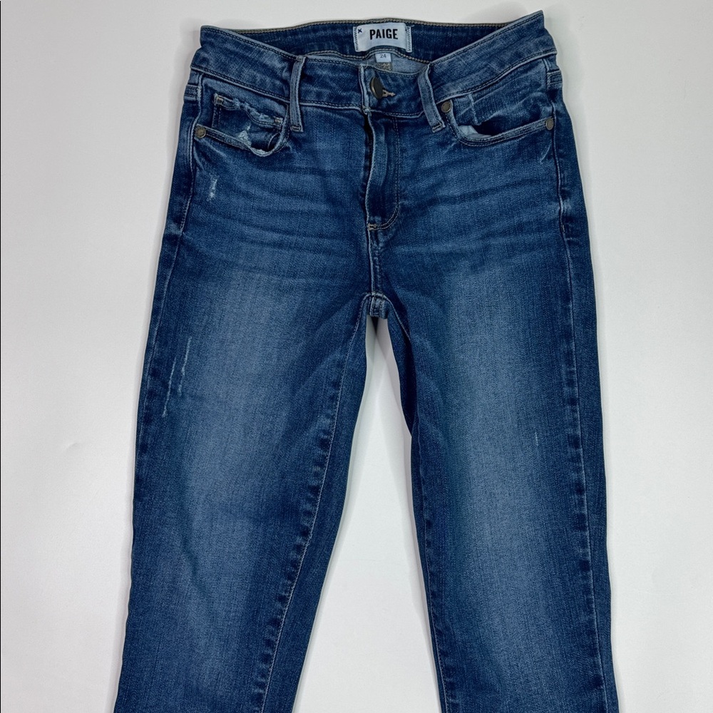 Paige Verdugo Ankle Skinny Jeans Size 24 - Picture 2 of 10